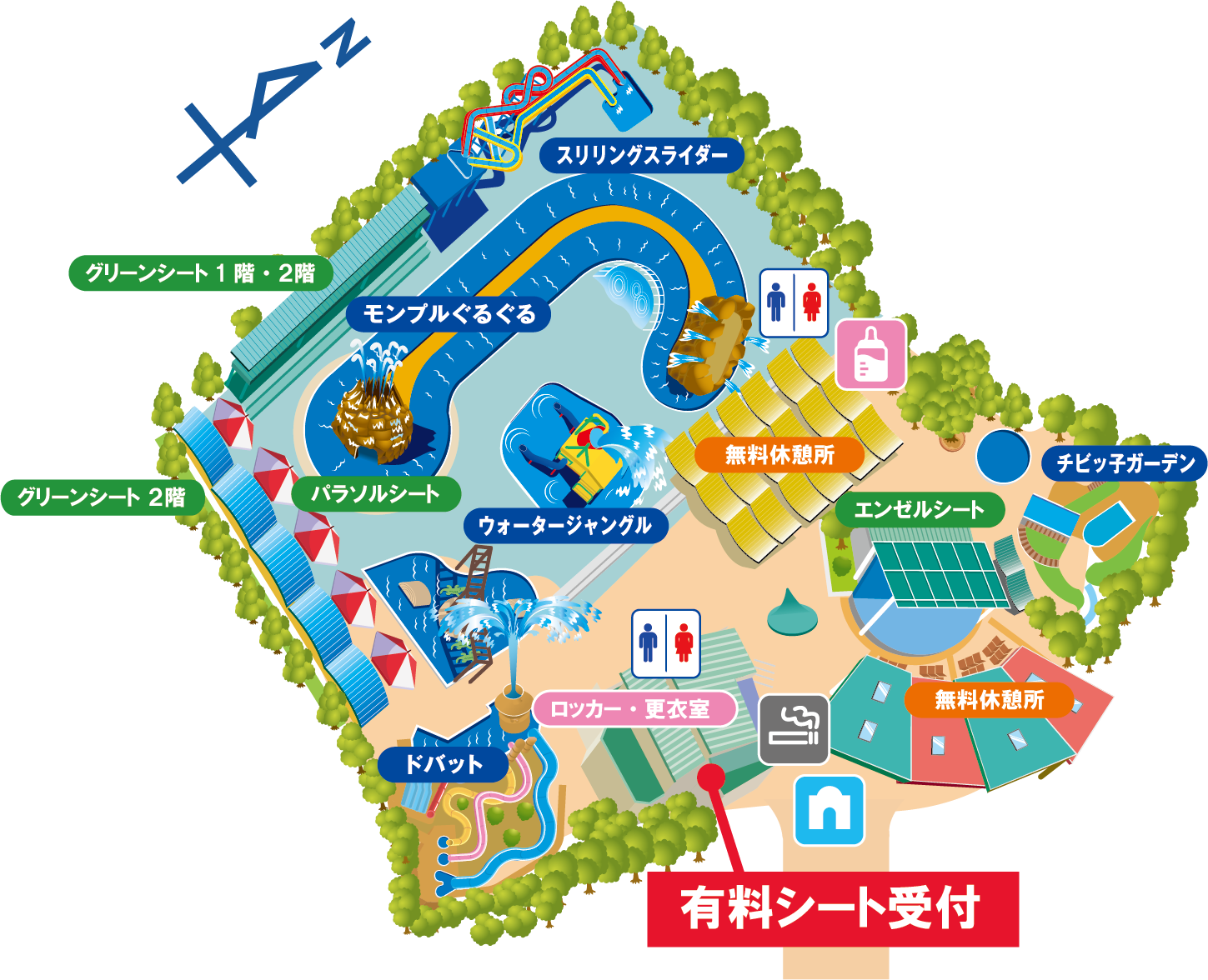 モンプルの全体マップ